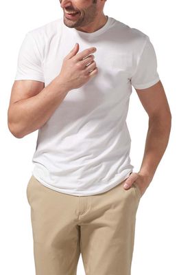 Tommy John 2-Pack Modern Fit Cool Stretch Cotton Crewneck Undershirts in White Double
