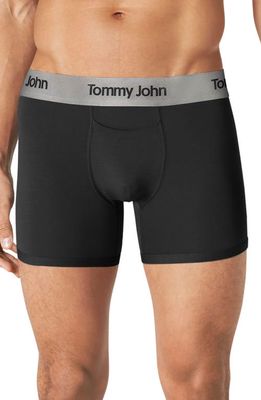 Tommy John 2-Pack Second Skin 4-Inch Boxer Briefs in Black/Dress Blues