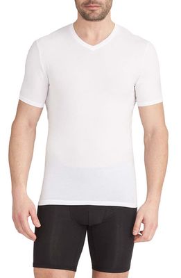 Tommy John 2-Pack Second Skin Stay Tucked High V-Neck Undershirt in White