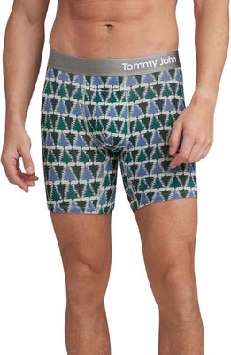 Tommy John Cool Cotton 6-Inch Boxer Briefs in Heather Grey Pine Mountain