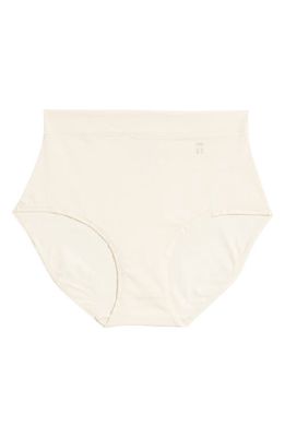 Tommy John High Waist Cool Cotton Briefs in Parchment