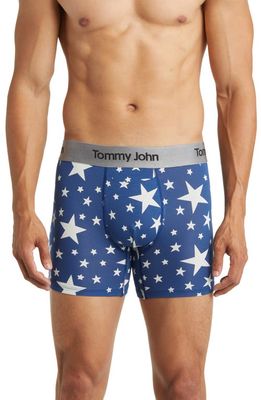 Tommy John Second Skin 4-Inch Boxer Briefs in Bright White Stars
