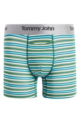 Tommy John Second Skin 4-Inch Boxer Briefs in Omphalodes Globe Stripe