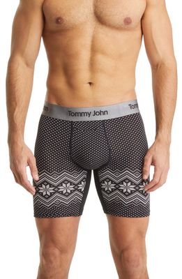 Tommy John Second Skin 6-Inch Boxer Briefs in Black Vintage Sweater