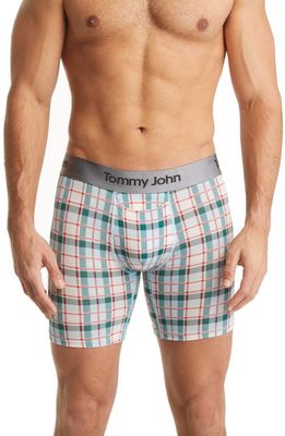 Tommy John Second Skin 6-Inch Boxer Briefs in Coconut Milk Fireplace Plaid