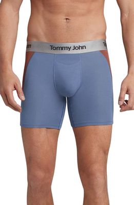 Tommy John Second Skin 6-Inch Boxer Briefs in Omphalodes Globe Stripe