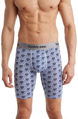 Tommy John Second Skin 8-Inch Boxer Briefs in Crystal Blue Hex