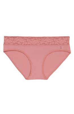 Tommy John Second Skin Lace Briefs in Deco Rose