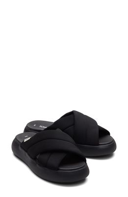 TOMS Alpargata Mallow Crossover Sandal in Black