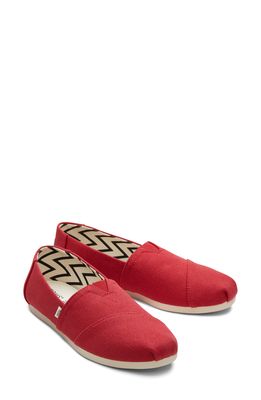 TOMS Alpargata Slip-On in Red Red