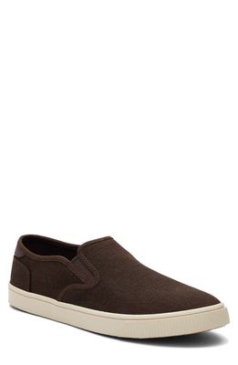 TOMS Baja Slip-On Sneaker in Dark Brown