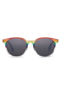 TOMS Bellini 52mm Round Sunglasses in Rainbow/indigo