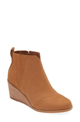 TOMS Clare Wedge Bootie in Brown