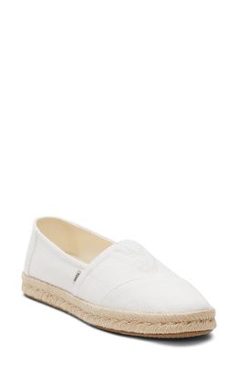 TOMS Classic Alpargata Slip-On in White