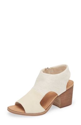 TOMS Eliana Cutout Sandal in Natural