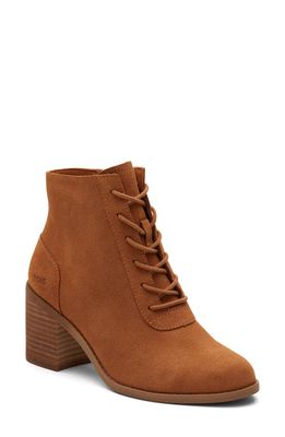 TOMS Evelyn Lace-Up Bootie in Brown