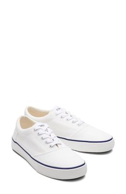 TOMS Fenix Canvas Lace-Up Sneaker in White