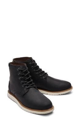 TOMS Hillside Lace-Up Boot in Black