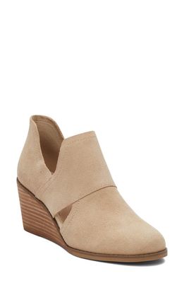 TOMS Kallie Cutout Wedge Bootie in Natural