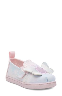 TOMS Kids' Alpargata Butterfly Sneaker in Pink