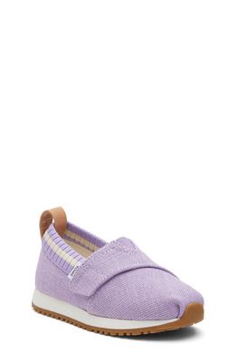 TOMS Kids' Areside Alpargata Slip-On Shoe in Purple Purple