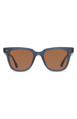 TOMS Memphis 301 51mm Square Sunglasses in Black Teal /Brown