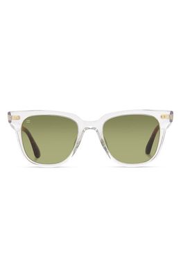 TOMS Memphis 301 51mm Square Sunglasses in Crystal/Bottle Green