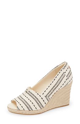 TOMS Michelle Espadrille Wedge Sandal in Natural Bone