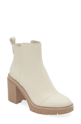 TOMS Rya Leather Bootie in Natural