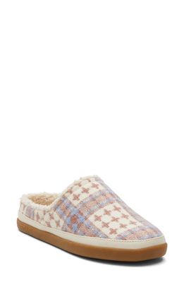 TOMS Sage Faux Shearling Scuff Slipper in Pink