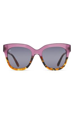 TOMS Sloane 53mm Cat Eye Sunglasses in Orchid Tort Fade/Dark Grey