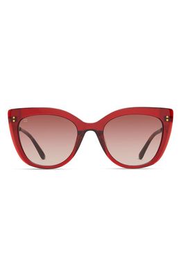TOMS Sophia 53mm Cat Eye Sunglasses in Rosewood/Brown Gradient