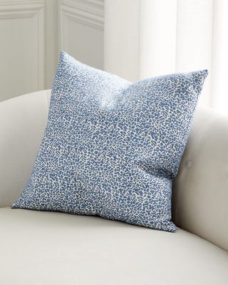 Tonami Animal-Pattern Decorative Pillow, 22" Square