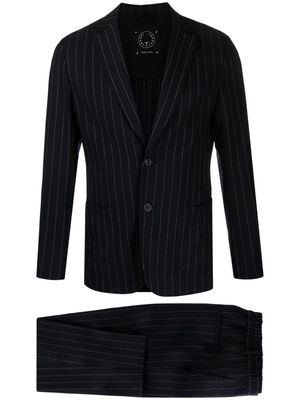 Tonello pinstriped single-breasted suit - Blue