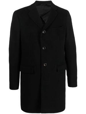 Tonello single-breasted mid-length coat - Black