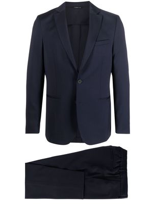 Tonello single-breasted virgin-wool suit - Blue
