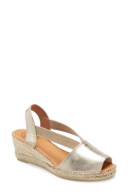 Toni Pons Teide Espadrille Sandal in Platinum Leather