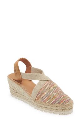 Toni Pons Terra Wedge Espadrille in Beige Multi 