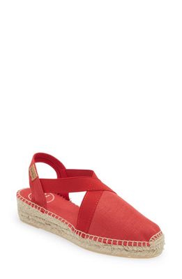 Toni Pons Verona Wedge Espadrille in Vermell/Red