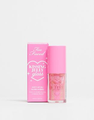 Too Faced Kissing Jelly Lip Oil Gloss- Bubblegum-Pink