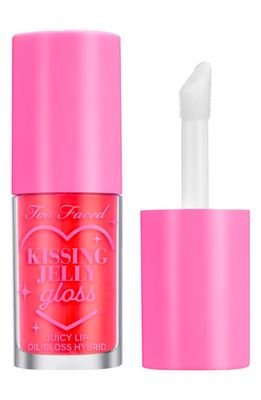 Too Faced Kissing Jelly Lip Oil Gloss in Sour Watermelon
