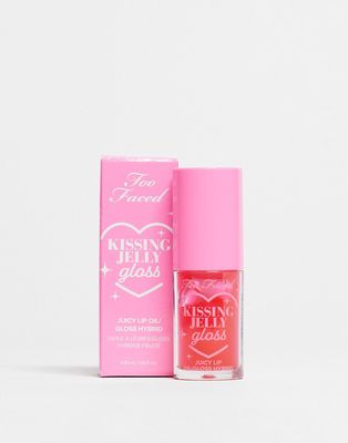 Too Faced Kissing Jelly Lip Oil Gloss- Sour Watermelon-Pink