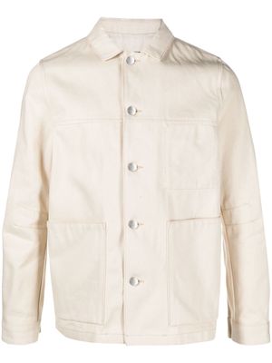 Toogood Carpenter organic cotton shirt jacket - Neutrals