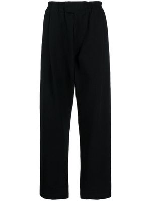Toogood elasticated-waistband cotton trousers - Black