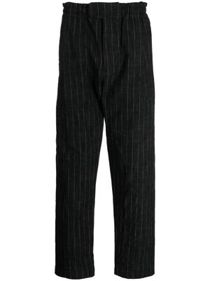 Toogood Flint pinstripe-print trousers - Black
