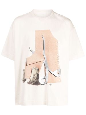 Toogood graphic-print organic cotton T-shirt - Neutrals