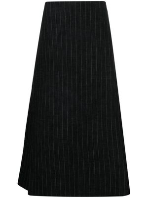 Toogood Printer Culotte striped trousers - Black