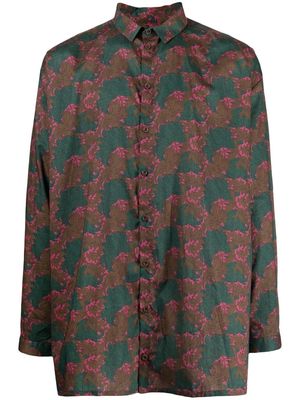 Toogood The Draughtsman patterned shirt - Green