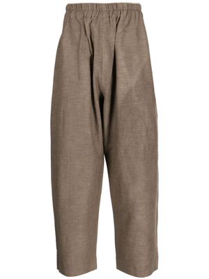 Toogood The Paper Maker cropped trousers - Brown