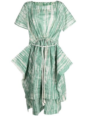 Toogood The Swimmer abstract-pattern cotton dress - Green